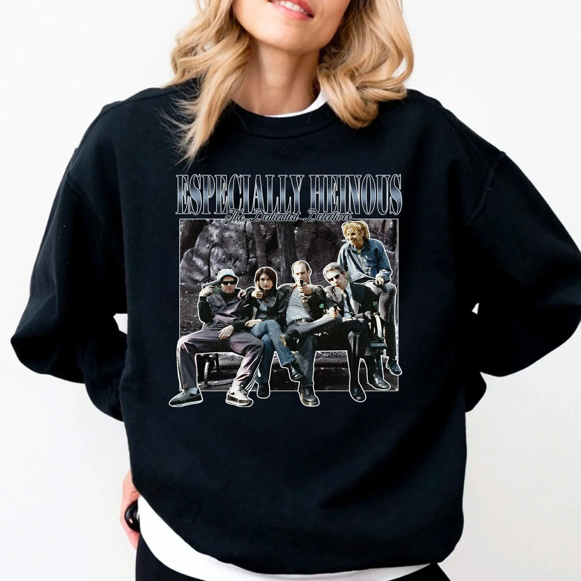 The Dedicated Detectives Who Investigate Especially Heinous Crimes Sweatshirt - 90s Inspired Vintage Law and Order SVU Shirt - Classic Law and Order Fan Apparel - Retro TV Show Merch - Perfect Gift for Law and Order Fans - Comfortable Unisex Shirt