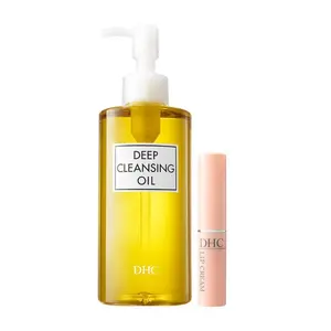 HC Deep Cleansing Oil and Lip Cream, Facial Cleansing Oil, Makeup Remover, Hydrating, Moisturizing, Soothing, Set, Fragrance and Colorant Free, Ideal for all skin types, 6.7 fl. oz. and 0.05 oz. Makeup Makeup Remover