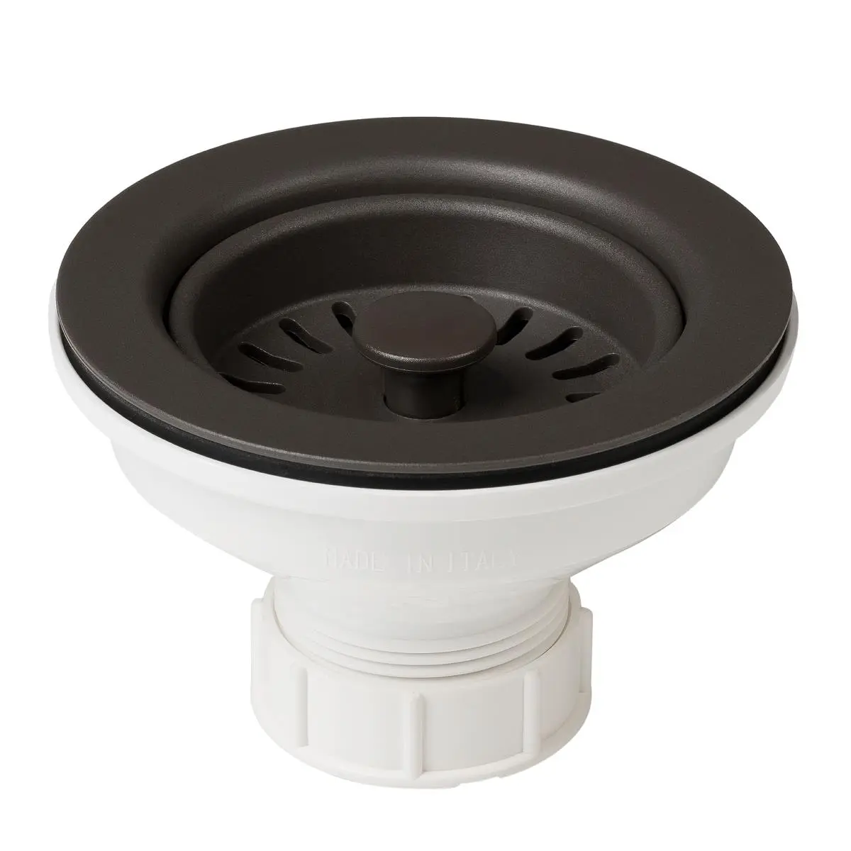 Kraus PST1-BR Plastic Kitchen Sink Basket Strainer, 4.5" x 2.62", 0.5 lbs, Removable, Easy Cleaning, Brown