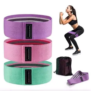 Workout Resistance Band, 3 Counts/set Elastic Squat Resistance Band, Yoga Stretching Training Band, Fitness Equipment for Home Gym, Workout Bands, Stretching Gear, Workout Accessories