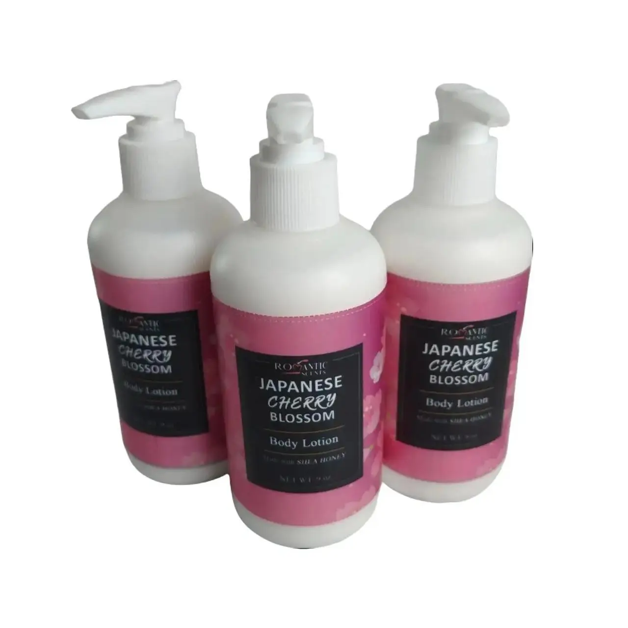Japanese Cherry Blossom Lotion Scented with Gentle Moisturizing Nourishing Hydrating Shea Butter Honey Great Skin Repair for Dry Skin Body Care Moisturizer