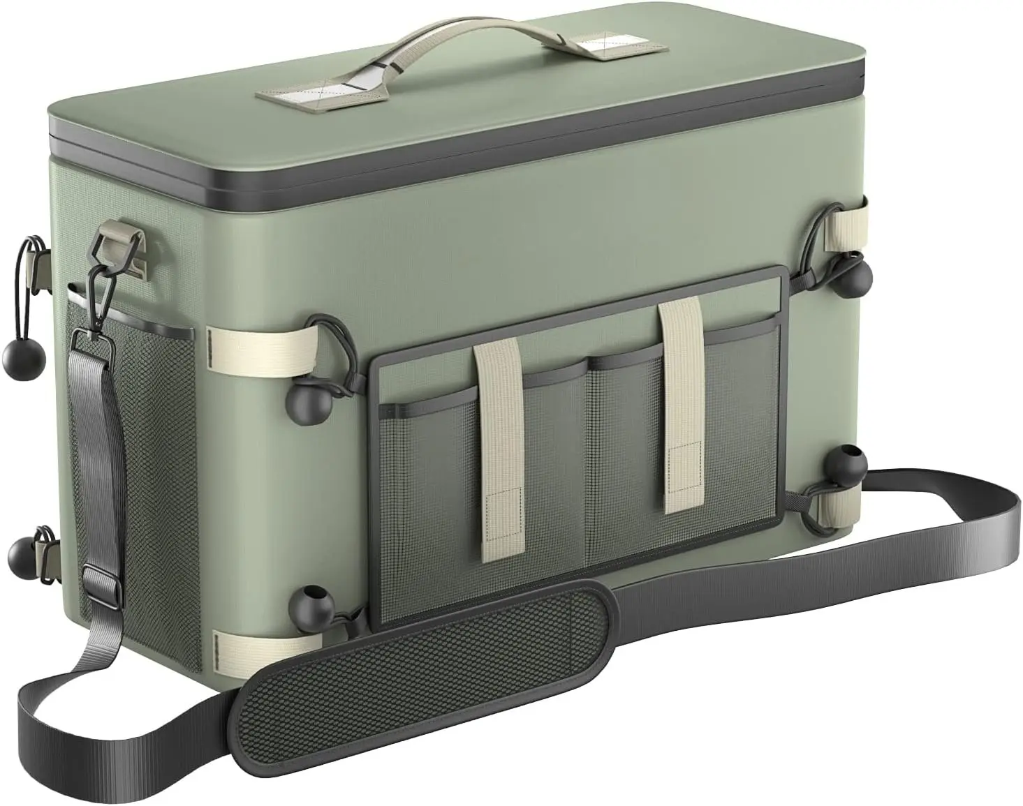 Deep Freeze Cooler Soft Sided Cooler Bag, 34 Can Collapsible Insulated Ice Chest, Large Leakproof Camping & Travel Cooler for Kayaking & Beach