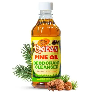 Ocean Brand Pine Oil Original 65% Pure Pine Multipurpose Cleaner for Home - Kitchen, Floor, Bathroom & Surface Cleaning - 8 fl.oz. - Household Nature Outdoors