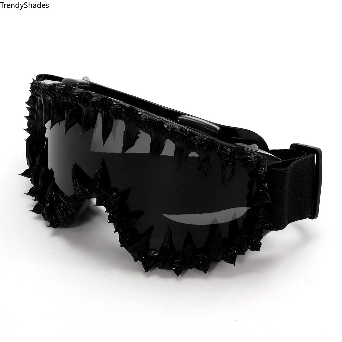 Trendy Punk Irregular Sunglasses Windproof Ski Goggles, Fashion Outdoor Accessories for Men and Women