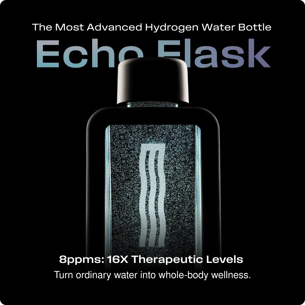 Portable ECHO Hydrogen Water Bottle with Lemon Compatibility, Kitchenware Drinkware Hip Flask