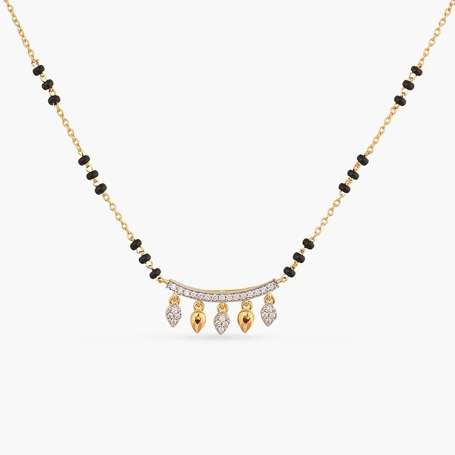 Arka CZ Silver Mangalsutra
