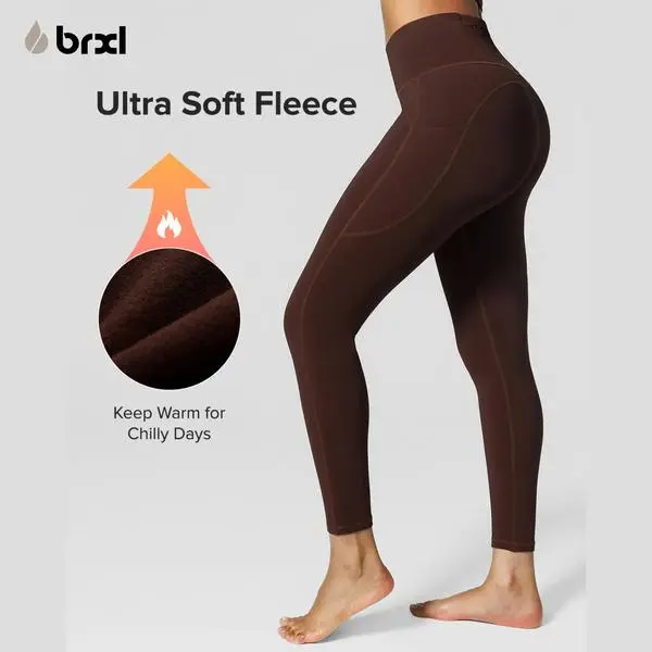BRXL【Discount for live】Women's Thermal Leggings Winter Pants Pet Hair Resistant and Waterproof Featuring 3 Deep Pockets Warm Lined Suitable for Daily Wea, Outdoor Walks Winter Commuting -brxl-1