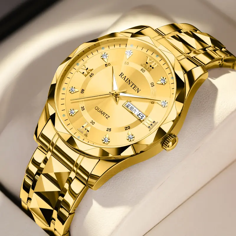 Quartz Watch - Stainless Steel Band, Water Resistant 30M, Fashion Analog Wristwatch for Men Women Perfect Gift for Christmas, Birthdays, Valentine’s Day, Father’s Day & Special Occasions-718