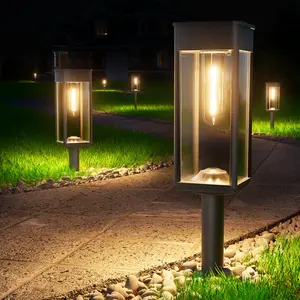 【Live broadcast exclusive pro version】BITPOTT Solar Garden Lights, New Upgraded Outdoor Solar Lights, Solar Ground Lights IP65 Waterproof, Solar Outdoor Garden Lights, Suitable for Courtyard Terrace Road Landscape Outdoor Decoration Backyard Lights