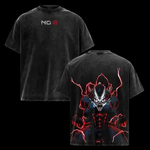 valentine shirts Kaiju No. 8 T-Shirt – Kafka Hibino Monster Form Graphic, Vintage Washed Anime Tee , Oversized Fit, Manga Streetwear Gift for Fans