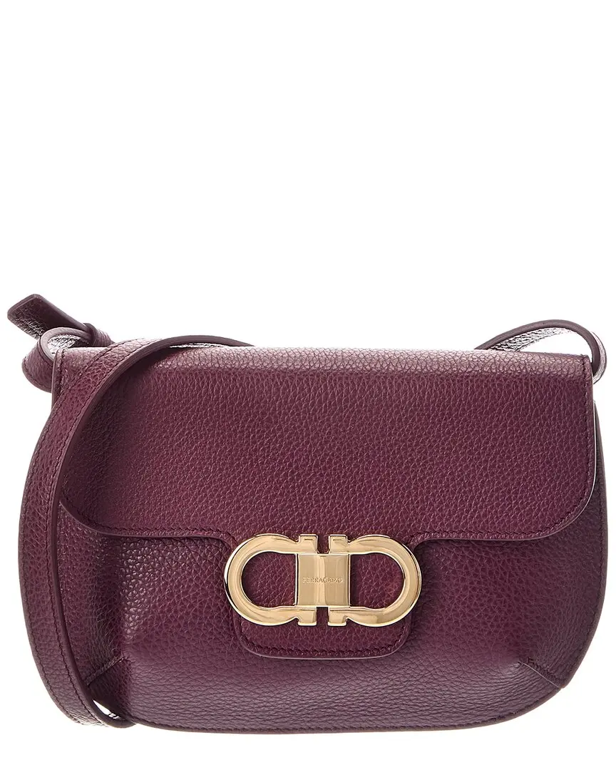 Ferragamo Gancini Leather Shoulder Bag