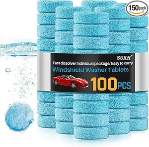 Car Windshield Washer Tablets - Washer Fluid Tablets Glass Cleaner Concentrate Car Windshield Wiper Fluid Car Windshield Cleaner Automotive Glass Cleaner