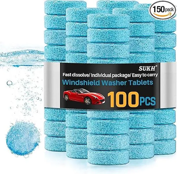 Car Windshield Washer Tablets - Washer Fluid Tablets Glass Cleaner Concentrate Car Windshield Wiper Fluid Car Windshield Cleaner Automotive Glass Cleaner