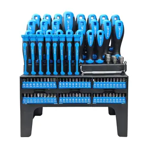 Tool Set - 100-Piece Precision Screwdriver Kit with Magnetic Tips, Non-Slip Grips, High-Grade Alloy Steel Bits, Allen Wrenches, Nut Drivers, and Smart Storage Case for Electronics & DIY Repairs