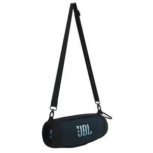 for JBL Charge 5 Waterproof Bluetooth Speaker Silicone Cover Case, Portable Silicone Travel Case with Carabiner, Protective Skin Case