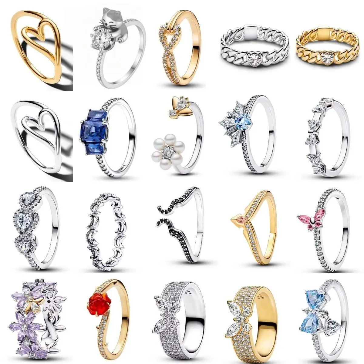 New 925 Silver Eternal Love Ring, Suitable for Wedding Parties, Women's Jewelry, Sparkling Bee Cat Ring, Valentine's Day Gift