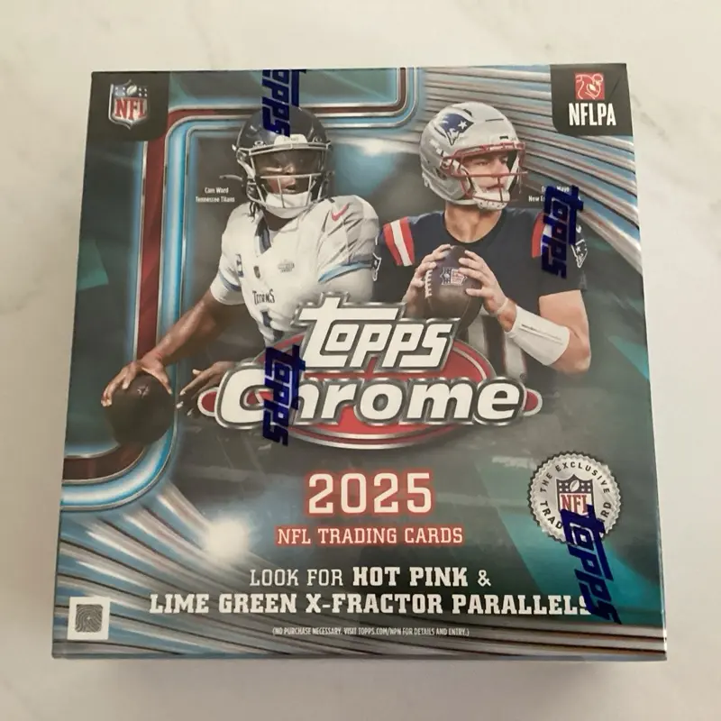 2025 NFL Topps Chrome Mega Box packs