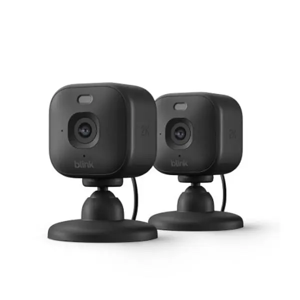 Blink Mini 2K+ 2 Cameras, Black Blink Mini 2K+ 2 Cameras, Black