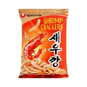 NONGSHIM Crunchy Crispy Shrimp Cracker - 75g, Salted Savory Flavor Puffed Snack