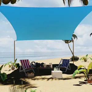 Triangle Sun Shade Sail 16 x 16 x 16 ft, UV Block Shade Cloth Canopy for Outdoor Patio – Ideal for Backyard, Deck, Garden, Yard or Facilities