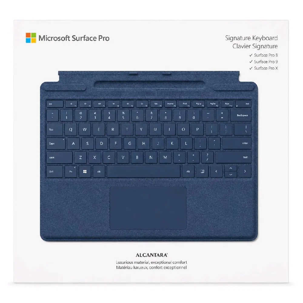 Microsoft Surface Pro Signature Keyboard – Blue | Compatible with Surface Pro 8, Pro 9 & Pro X