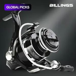 BILLINGS AC 1000~7000 Series 5.2:1 Gear Ratio 22LB Max Drag with Metal Spool Spinning Fishing Reel, Fishing Tackle, Fishing Accessories for Freshwater Saltwater, Fishing Supplies, Fishing Gear Set, Fishing Equipment #GLOBAL PICKS