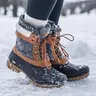 ALEADER Women's Waterproof Down Snow Boots, Warm and Insulated Winter Boots, Non-Slip Mid-Calf Outdoor Snow Boots, Ideal for Cold and Snowy Weather,outdoorfun