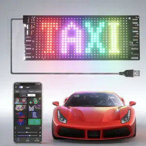 LED Car Dynamic Devil Eye Light, Programmable Flexible Ultra-Thin Window Screen, Animated Car Eye Matrix LED Display for Windshield, Led Lights