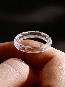 Sapphire Ring, Modern Style, Mohs Hardness 9, Scratch-Resistant, Perfect for Dates, Gifts, Parties, Anniversary Ring, 1 Piece