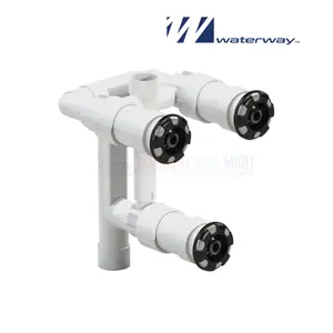 210-3510G | Waterway 3-Jet Straight Body Gunite Manifold 9" w/ Internals