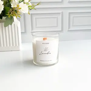 Lavender Candle | Calming Floral Scented Candle | Minimalist 5 oz & 10 oz Coconut Candle | Serenity Candles