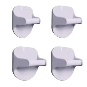 4-Pack Wall-Mounted Spray Bottle Holders, No-Drill Adhesive Cleaning Organizer, Ideal for Under Sink, Kitchen, Bathroom, Garage