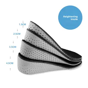 Breathable insole with adjustable height options, invisible insole for height increase, adjustable insoles