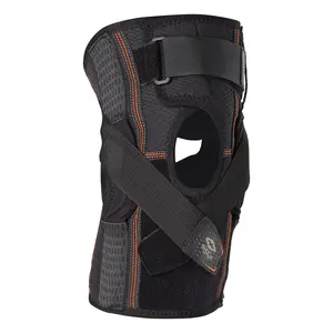 Shock Doctor Hyperlite Knee Brace with Heavy Duty Hinges for High-Level Support & Stability Adjustable Closure Lightweight Design Level 3 Maximum Stability
