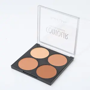 4-Color Contouring Palette for Natural Highlight, Matte Finish Suitable for Beginners, Effortlessly Create Perfect Contours