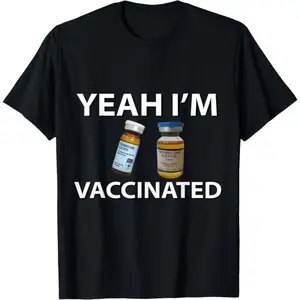 100 Percent Cotton Bodybuilding Vaccinated Trenbolone Humorous Tren Enthusiast Gym T-Shirt