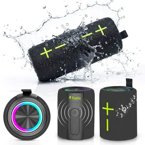 Fuzix Zap 2-in-1 Magnetic Bluetooth Speaker, 20W Split Wireless Stereo, TWS Pairing, IPX6 Water Resistant, RGB Lights, Bluetooth 5.4, 12H Playtime, USB-C, AUX/USB/TF, Portable for Home Party Outdoor Beach Travel