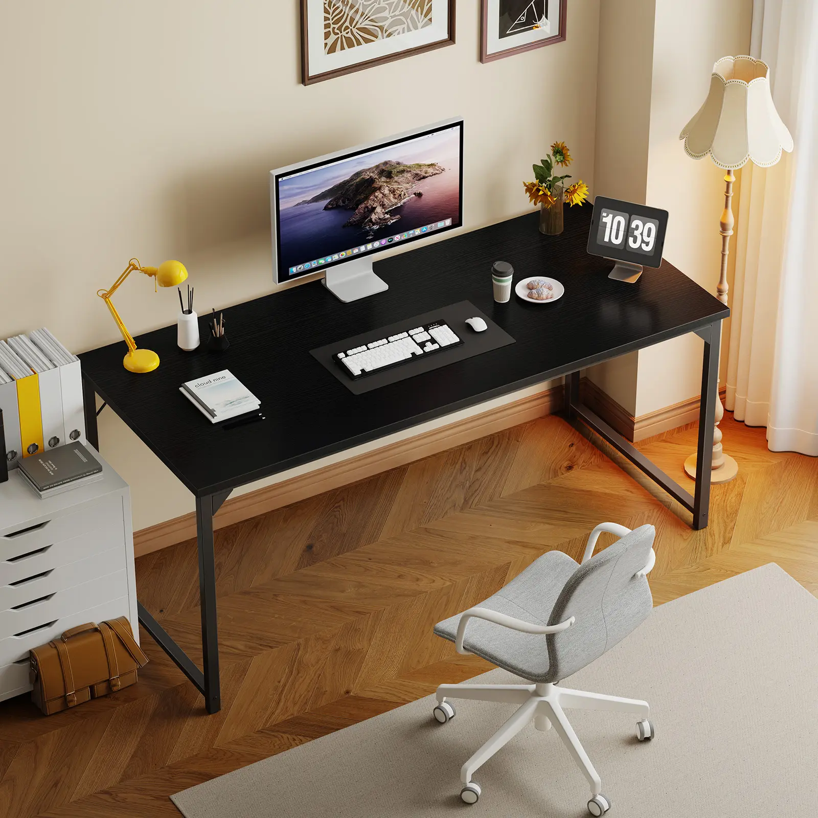 Sweetcrispy LIVE - Home Office Desk, Modern Simple Style PC Table for Home, Office, Study, Writing, Vintage