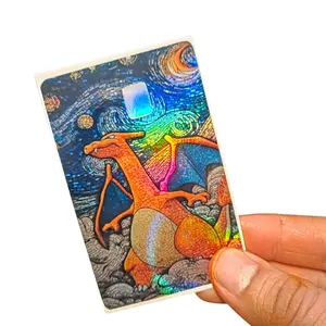 Custom Art Debit Card Sticker Featuring Vibrant Dragon Design for Unique Personalization