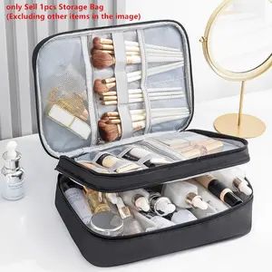 Partition Storage Makeup Bag Home Large Capacity Skin Care Products Toiletries Organizers Women Travel Cosmetic Case, Makeup Organizer Pouch, Travel Essentials, Travel Cosmetic Bags