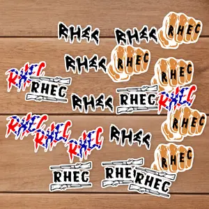 Stickers Pack 20 Pcs RHEC Colorful Aesthetic Upchurch Waterproof Guitar Bike Water Skateboard Car Laptop Luggage Vinyl Bumper Bottle