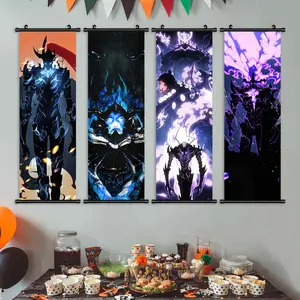 Anime Dark Character Posters Set, Modern Art Decor for Living Room & Bedroom Walls, High-Definition Waterproof Unframed Art Print Wall Art Prints