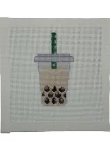 Iced Coffee Needlepoint Canvas