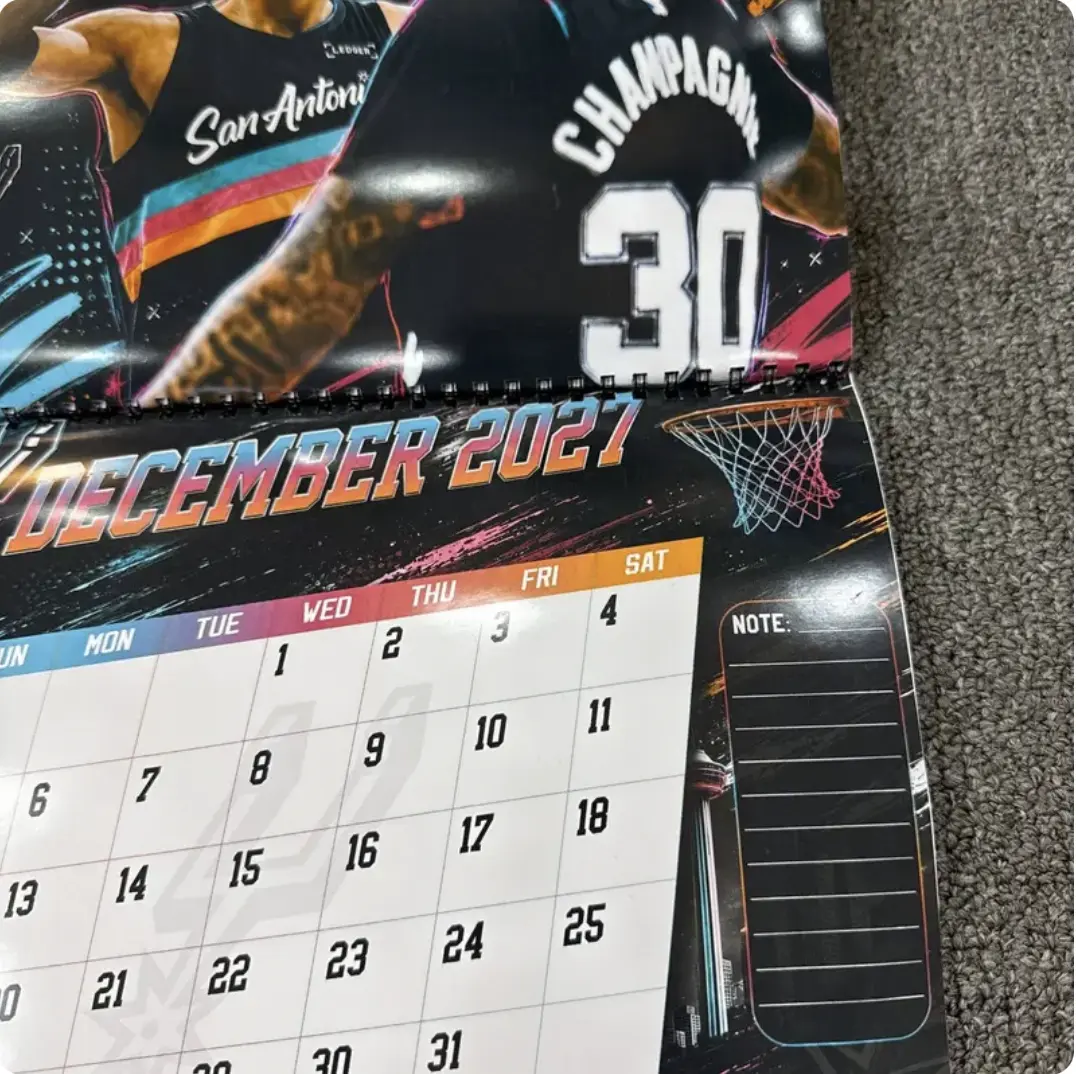 Basketball Legends Wall Calendar 2026 - 2027, Home Decoration, Home Wall Decor