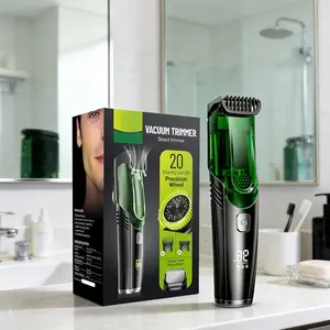 Vacuum Beard Shaver for Men,Built-in Vacuum Trimmer for Mustache, Sideburns, Facial Hair, Rechargeable, IPX7 Waterproof, 2 Comb, Comfort face 2in1 Electric Razor rechargeable men 2026 ornament