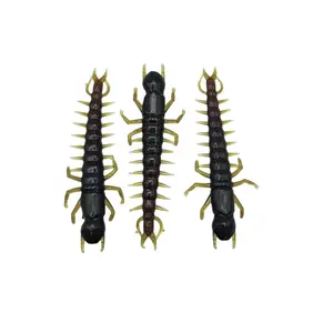 BassAttackerBaits 3" Hellgramite Bug Artificial Simulation Fishing Lures, 10-Pack Bait for Anglers, Artificial Fishing Lures, Simulation Fishing Lure