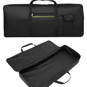 Durable 61-Key Nylon Keyboard Case with Double Shoulder Strap, Portable Shockproof Piano Cover for Easy Transport, Travel, Stylish Zipper Closure Bag for Home & Outdoors
