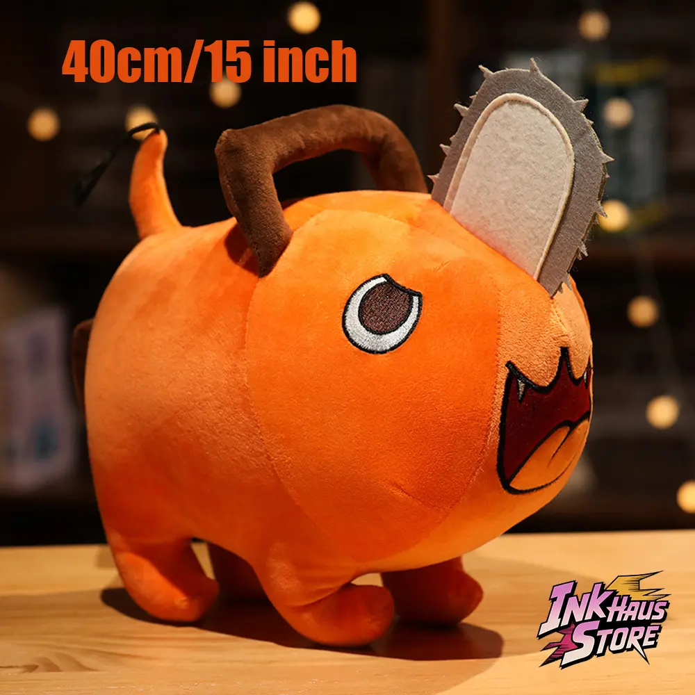 Chainsaw Man Pochita 40cm/15inch Plush Toy Fashion Accessories - Demon Cuteness Fusion Pillow Anime Style Cosplay Merchandise Soft Rubber Detachable Features