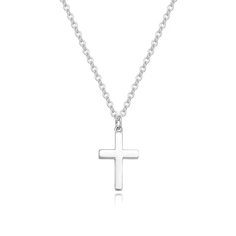 Women's Dainty Fashion Sideways Cross Necklace - Gold-Silver Coated Thin Micro Chain Choker, Hypoallergenic Non-Tarnish Stainless Steel, Daily Versatile Spiritual Jewelry, 1-Sideway Relief Durable Gift Accessory, Layered Cross Necklaces