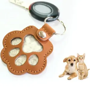 SUNV Great Solution to Pet Hair, Permanent Pet Hair Preservation - Leather Keychain Pet Hair Keepsake Container, Memorial Gift for Dogs, Cats, Puppies and Kittens, Best Accessory for Pet Owners